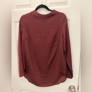 Silky maroon h&m blouse